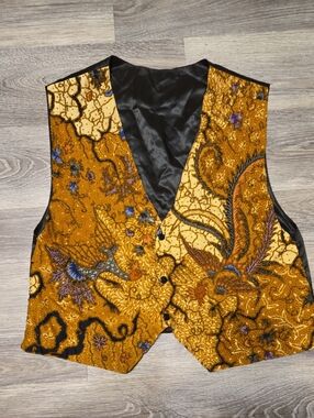 Vintage Beaded Vest Size Large